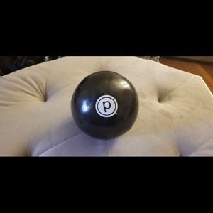 Pure Barre black logo fitness ball